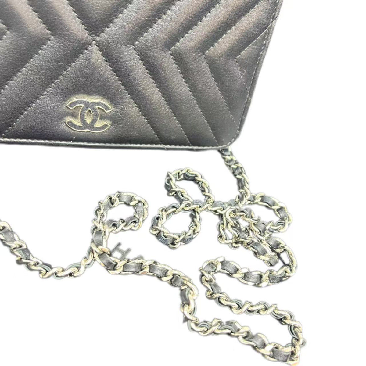Chanel Wallet on Chain Chevron Lambskin Bag