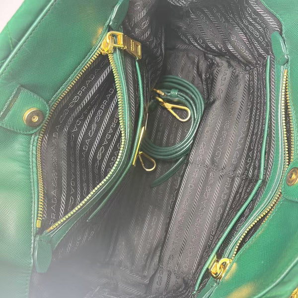 Green Prada Tote Bag