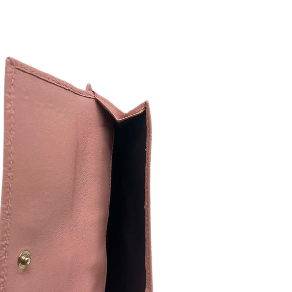 Gucci Pink Micro Guccissima Leather Continental Flap Wallet