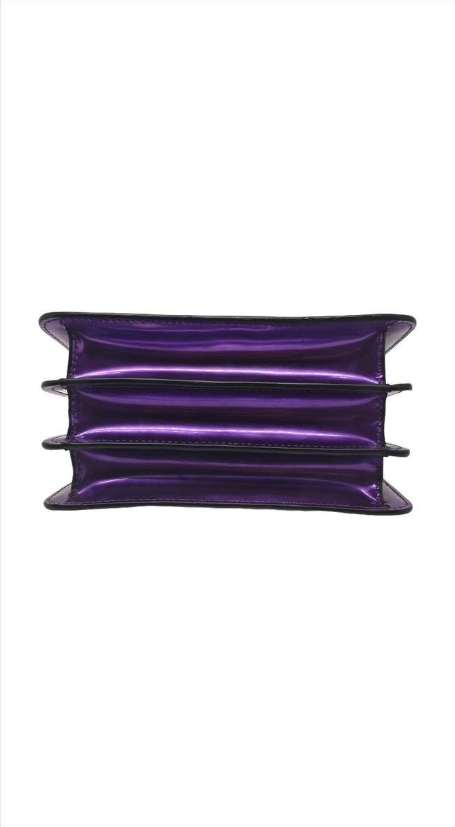 Bvlgari Serpenti Forever patent-leather shoulder bag