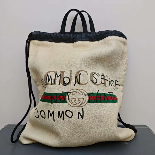 Gucci Backpack WhiteBased Black