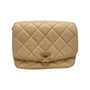 Chanel Matelasse Chain Shoulder Bag Beige