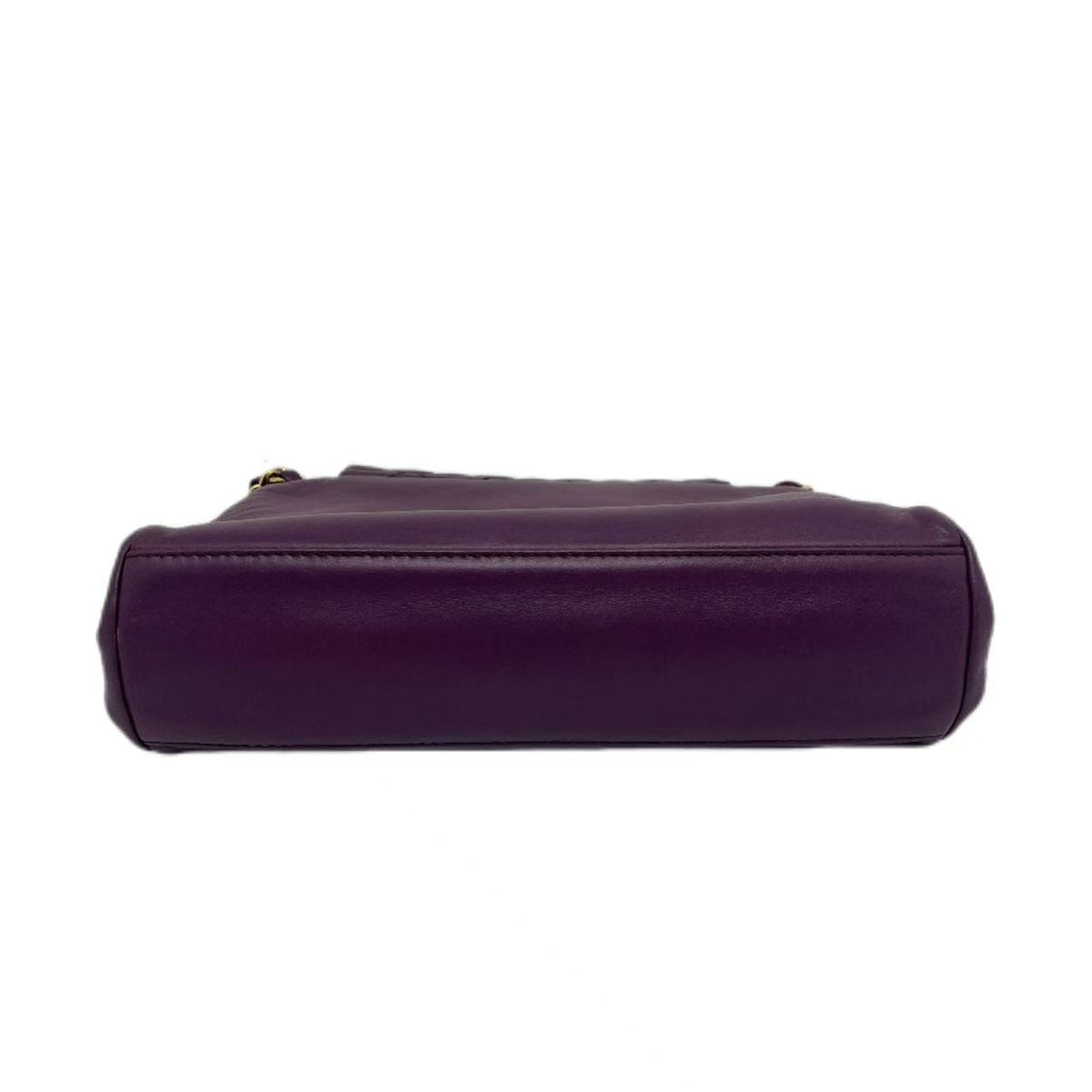 Chanel Purple Leather Classic Flap Bag