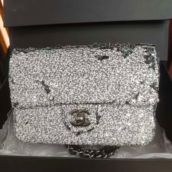Chanel Cc Sequin Small Single Flap Bag