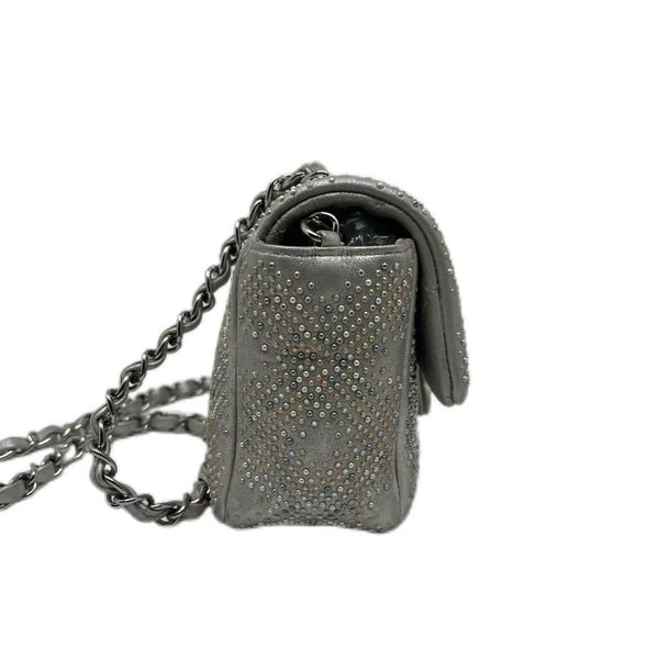 CHANEL Mineral Nights Cross body Bag Strass Embellished Leather