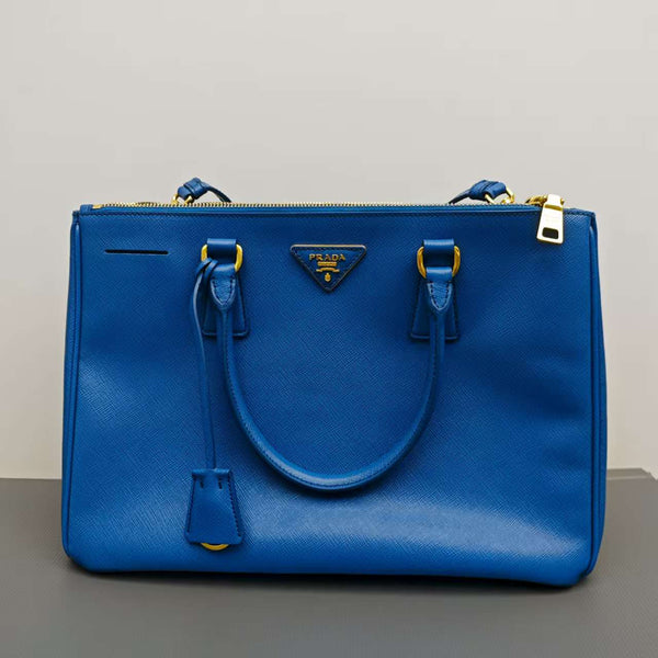 Prada blue Zip Tote Bag