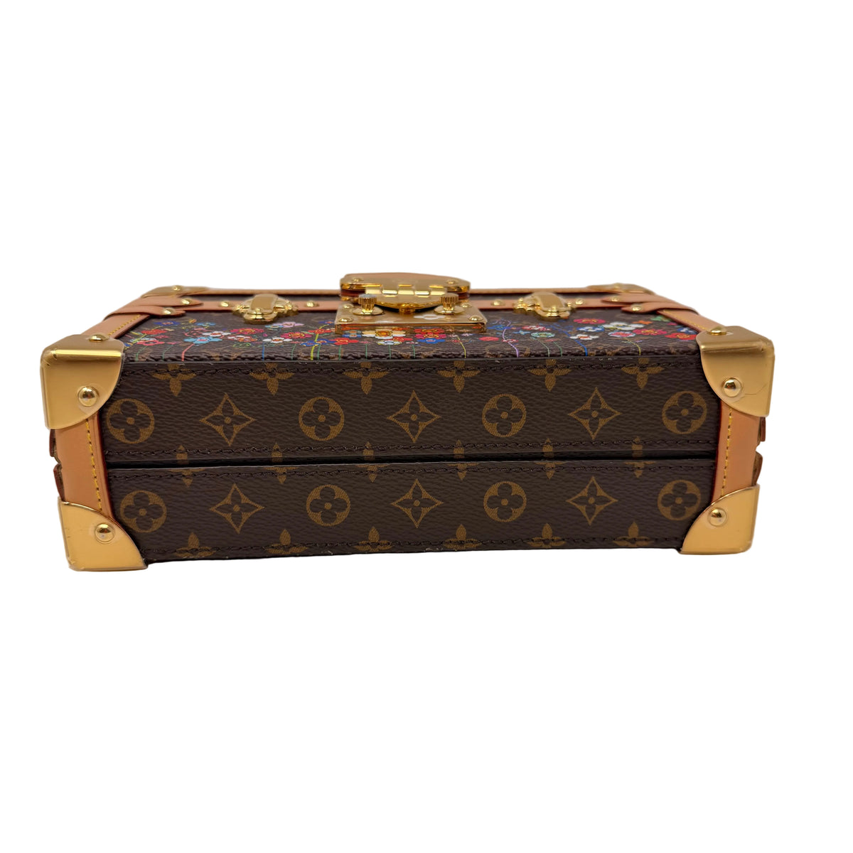 LOUIS VUITTON x Takashi Murakami Petite Malle Monogram Floral Mini Trunk Bag M13667