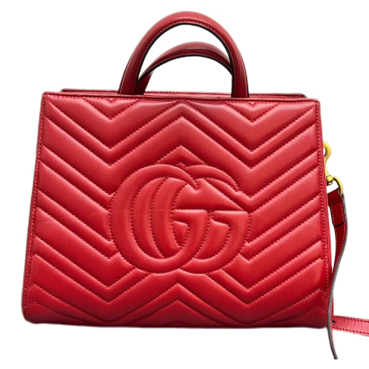 Gucci GG Marmont Shopping Leather Handbag