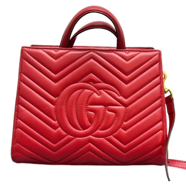 Gucci GG Marmont Shopping Leather Handbag