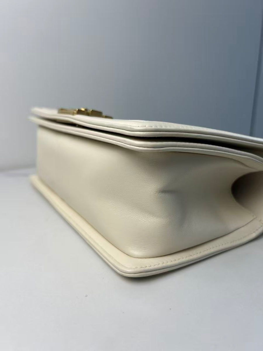 CHANEL 2016 Chevron Mix New Medium Boy Bag