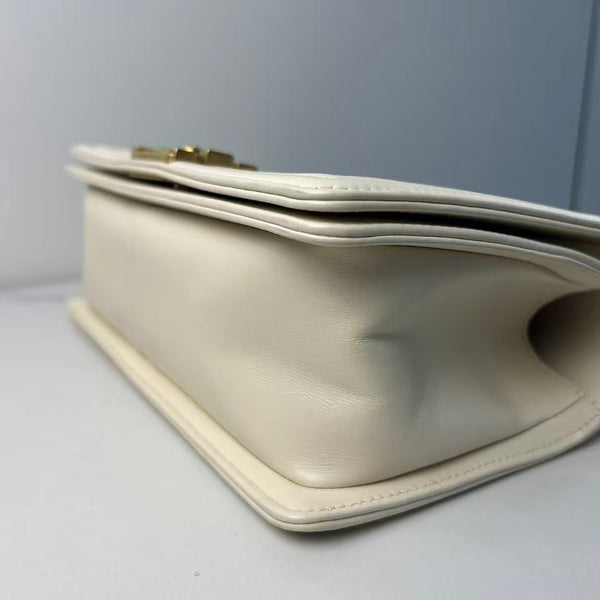 CHANEL 2016 Chevron Mix New Medium Boy Bag