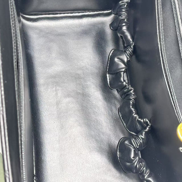 Chanel Vintage Black CC Box Vanity Case Bag