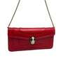 Bvlgari Red Leather Medium Serpenti Forever Shoulder Bag