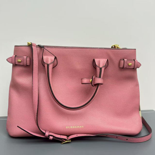 Pink Burberry Tote Bag