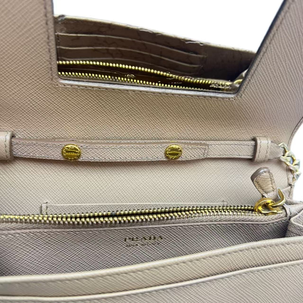 Yellow Prada Wallet