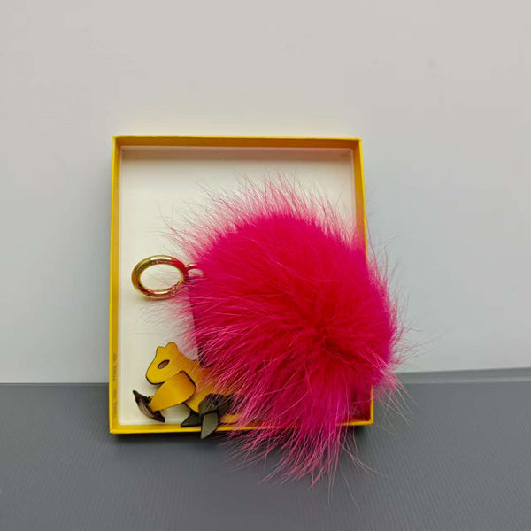 Fendi red key chain
