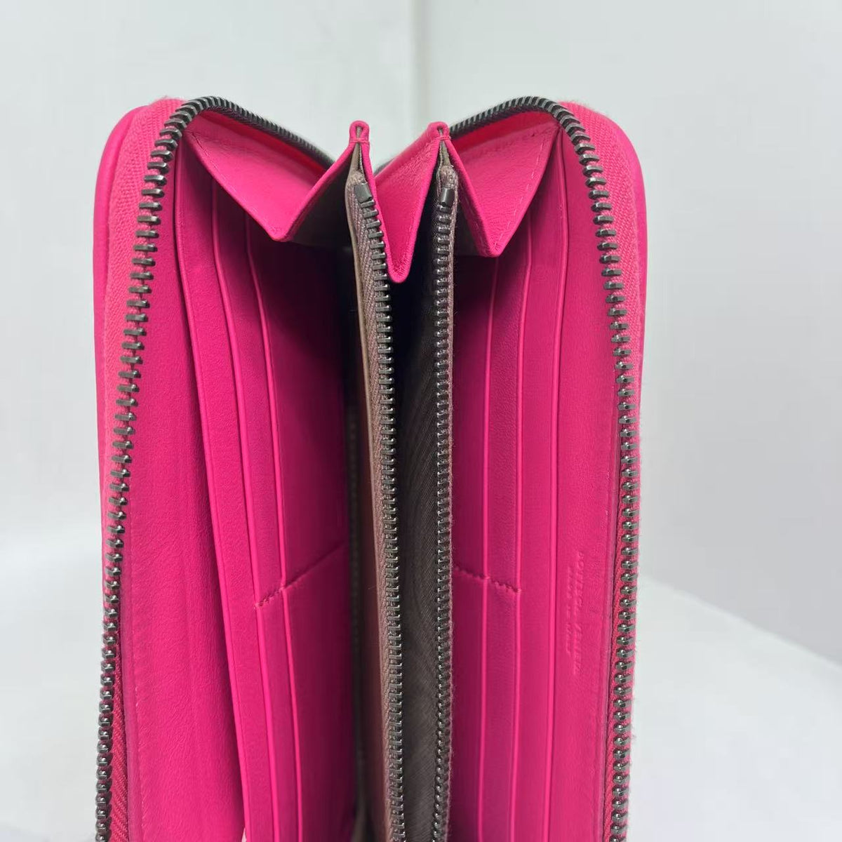 Bottega Veneta Pink Intrecciato Woven Leather Wallet