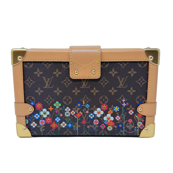 LOUIS VUITTON x Takashi Murakami Petite Malle Monogram Floral Mini Trunk Bag M13667