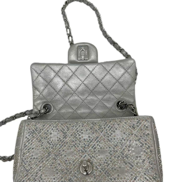 CHANEL Mineral Nights Cross body Bag Strass Embellished Leather