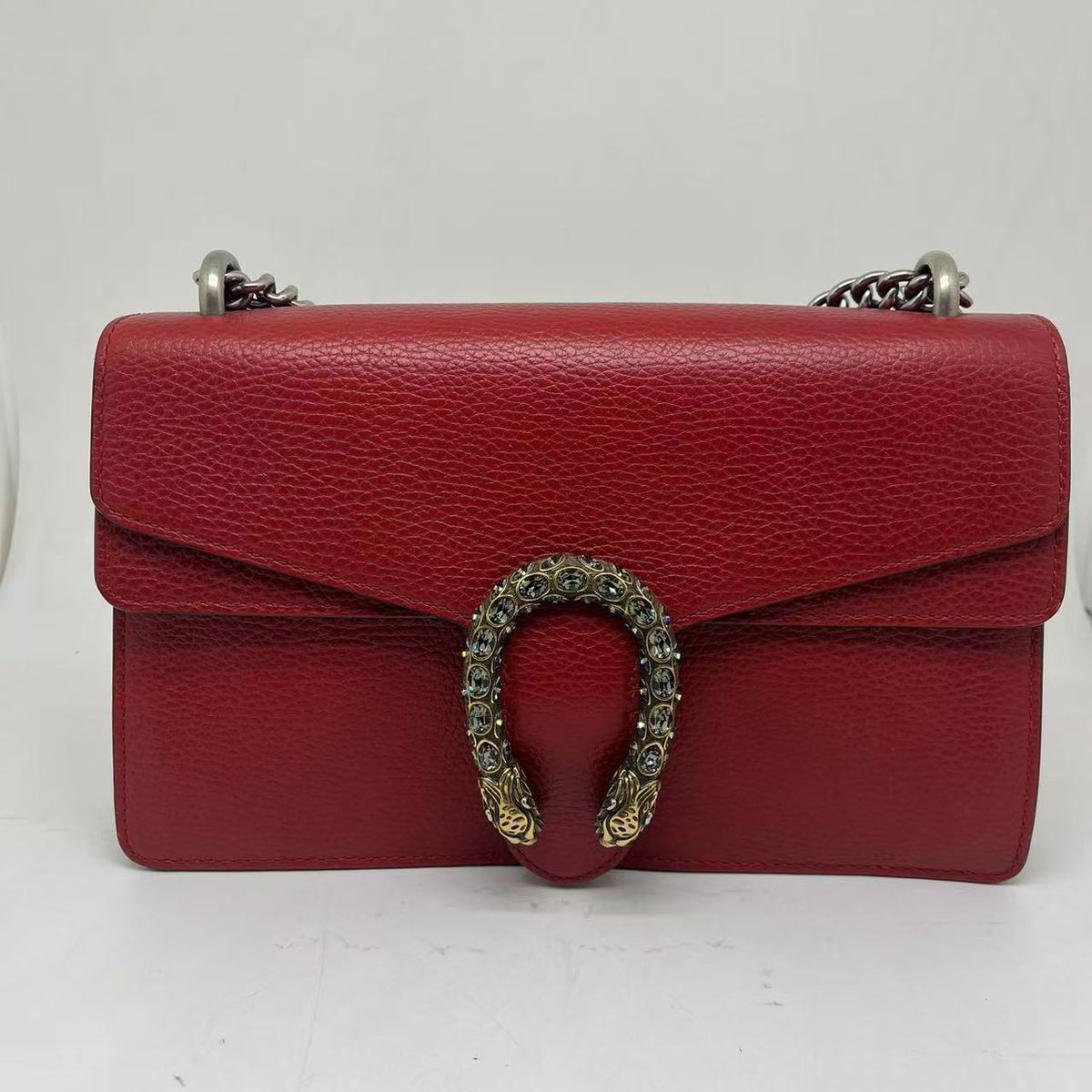 GUCCI Red Leather Dionysus