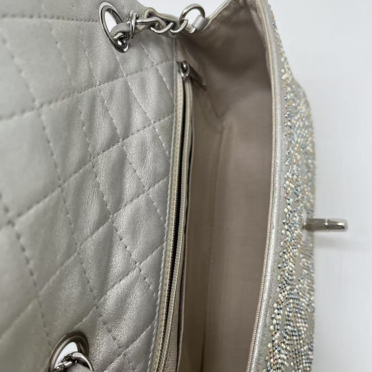 CHANEL Mineral Nights Cross body Bag Strass Embellished Leather