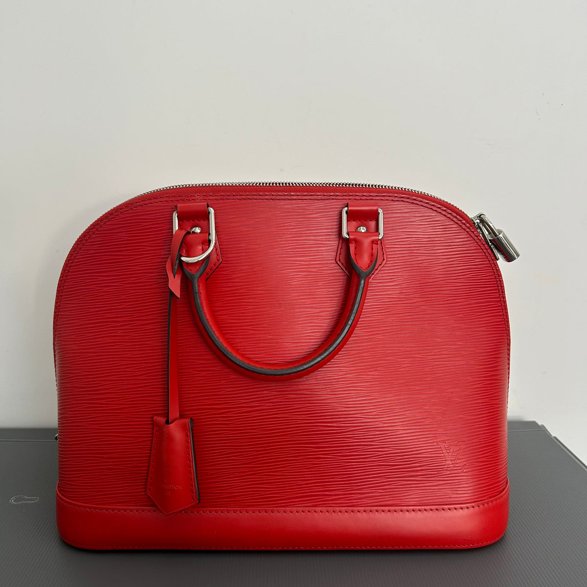 Louis Vuitton Alma Red Epi Leather