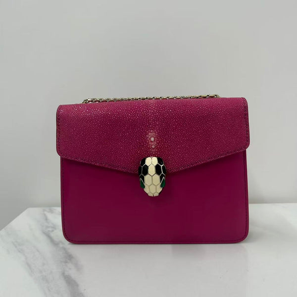 Bvlgari crossbody bag red
