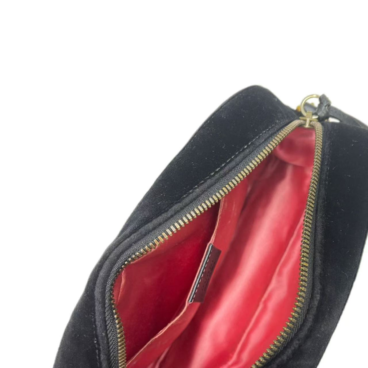 GUCCI Black Quilted Velvet Crystal Stars Marmont Small Camera Bag