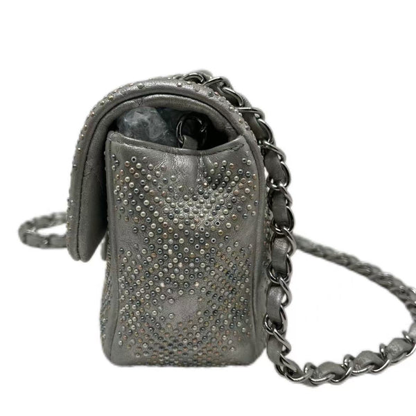 CHANEL Mineral Nights Cross body Bag Strass Embellished Leather