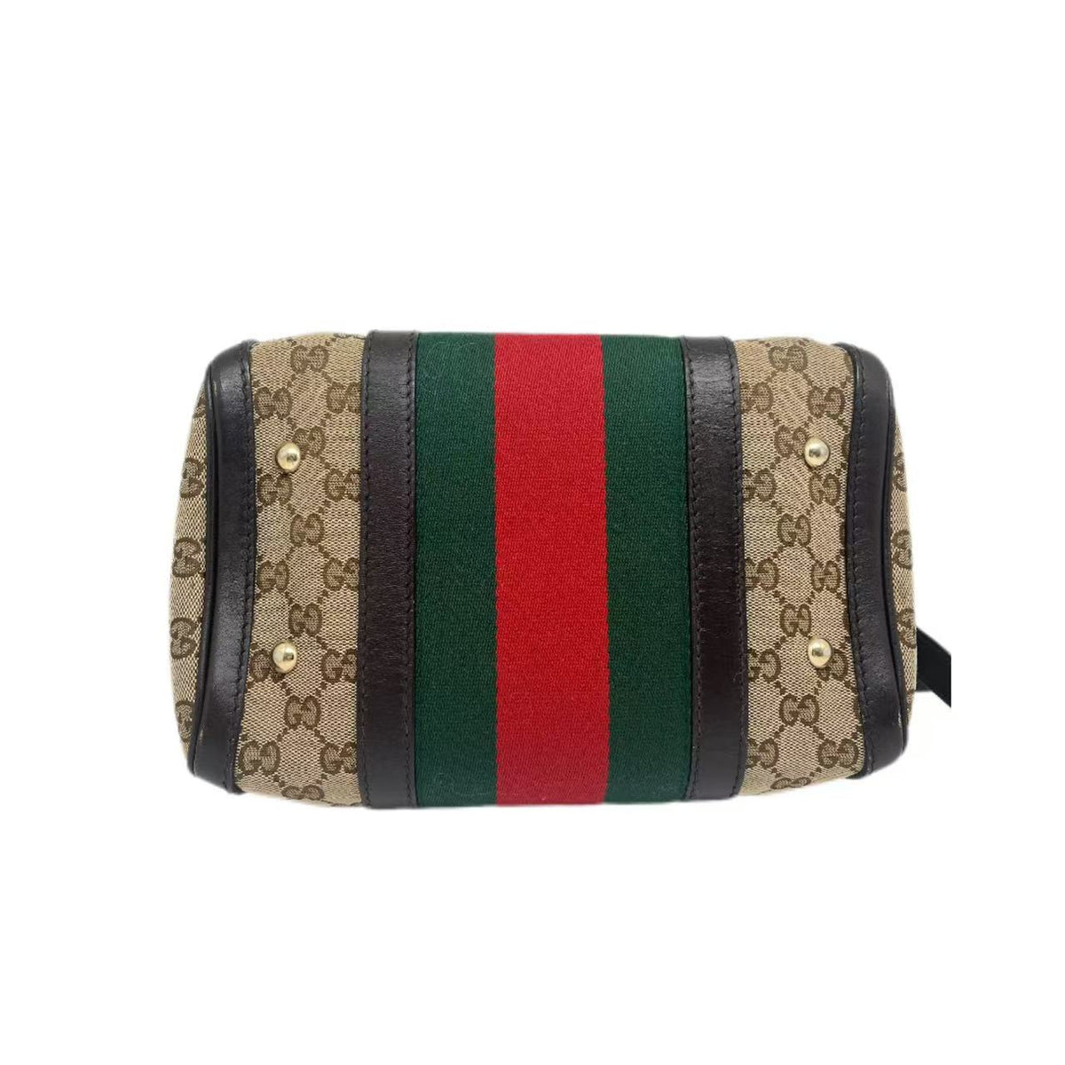 GUCCI GG Canvas Vintage Boston Bag