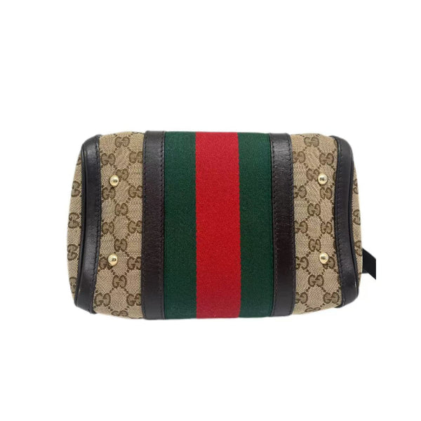 GUCCI GG Canvas Vintage Boston Bag
