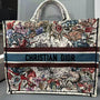 Christian Dior canvas Embroidered Tote