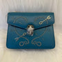 Bvlgari Turquoise Leather Pop Heart Serpenti Forever Shoulder Bag