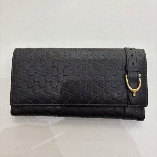 Gucci Guccisimo Horsebit Long Leather wallet
