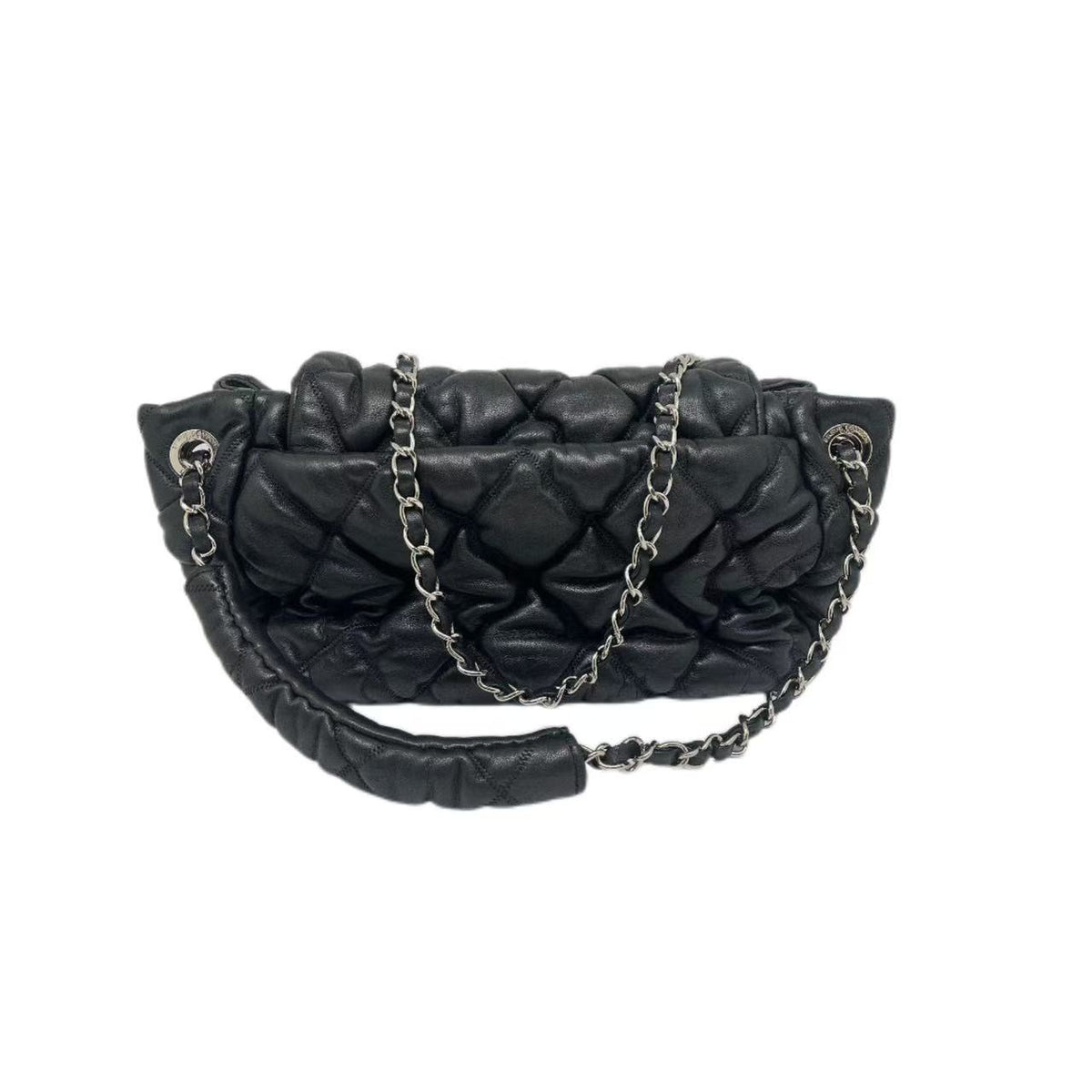 Chanel Black Quilted Bubble Flap Bag