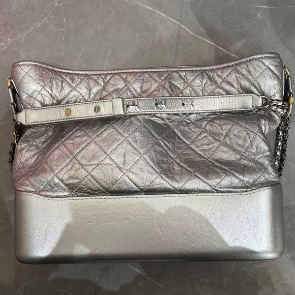 Chanel Gabrielle Hobo silver