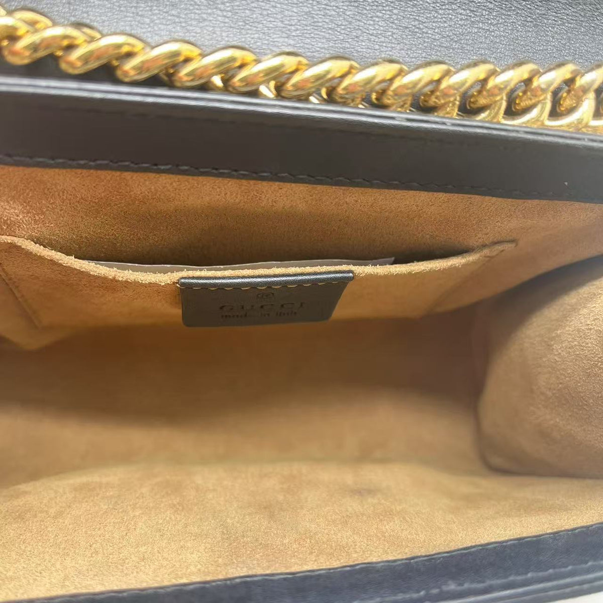 Gucci Brown/Black GG Supreme Canvas and Leather Small Padlock Shoulder Bag