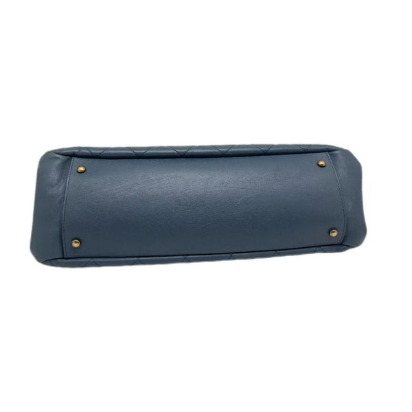 Chanel Blue Leather Shoulder Bag