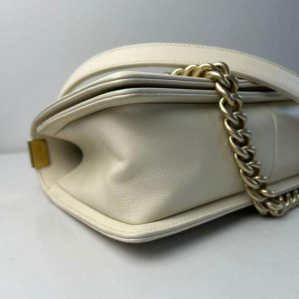 CHANEL 2016 Chevron Mix New Medium Boy Bag
