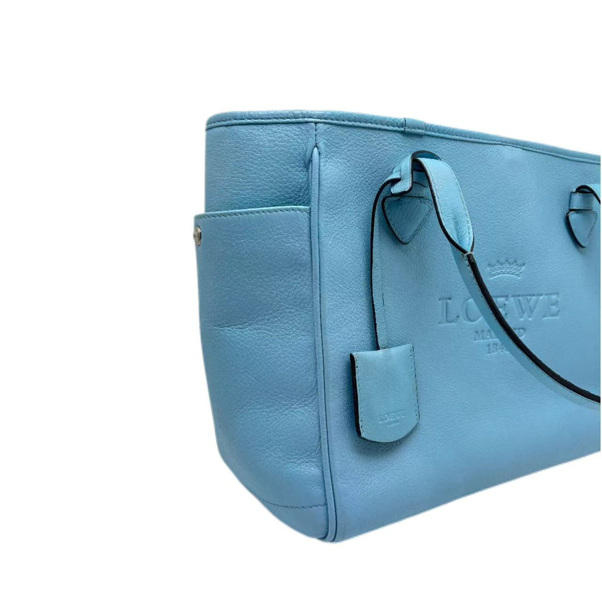Loewe Blue Leather Heritage Tote