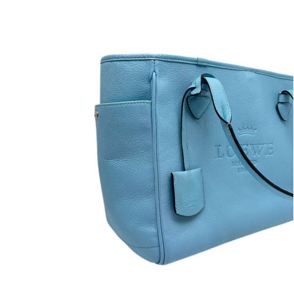 Loewe Blue Leather Heritage Tote