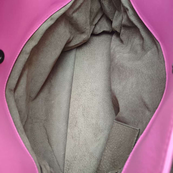 Bottega Veneta Pink Intrecciato Woven Nappa Leather Roma Tote Bag