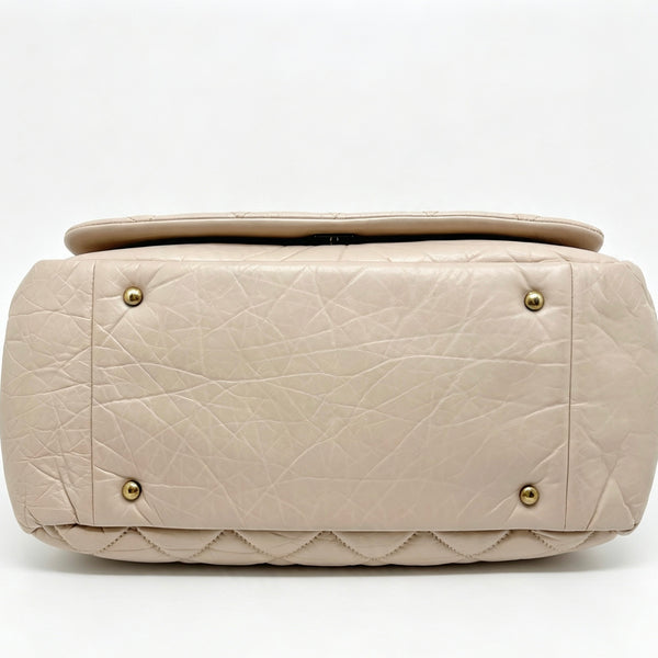 Chanel Aged Calfskin Quilted Large Pondicherry Flap Bag