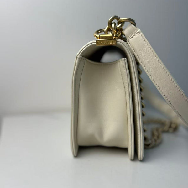 CHANEL 2016 Chevron Mix New Medium Boy Bag
