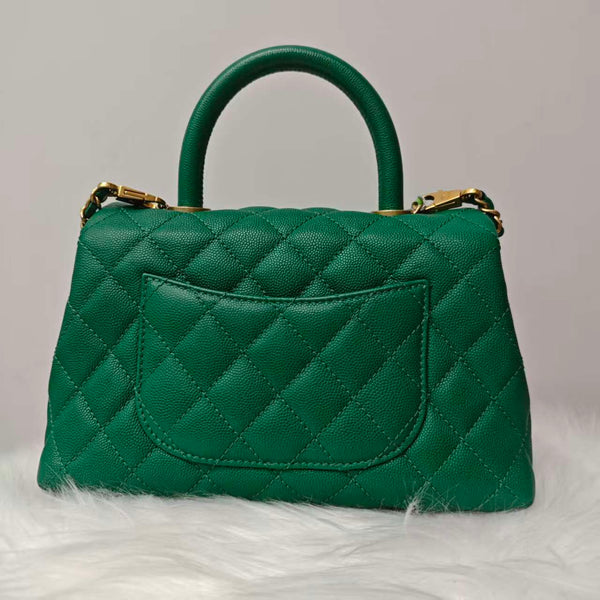 Chanel Coco handle leather handbag
