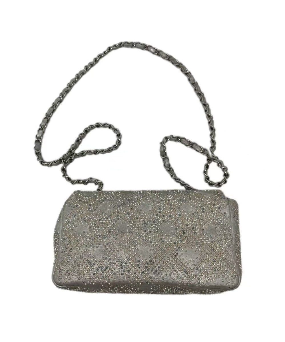 CHANEL Mineral Nights Cross body Bag Strass Embellished Leather