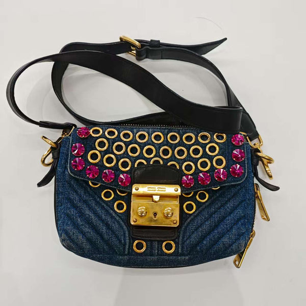 Miu miu navy blue bag