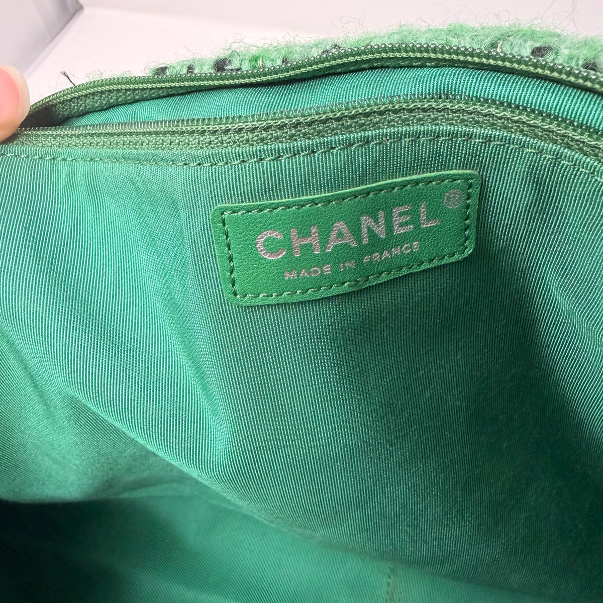 CHANEL 2.55 Easy Reissue Tweed Messenger Flap Bag