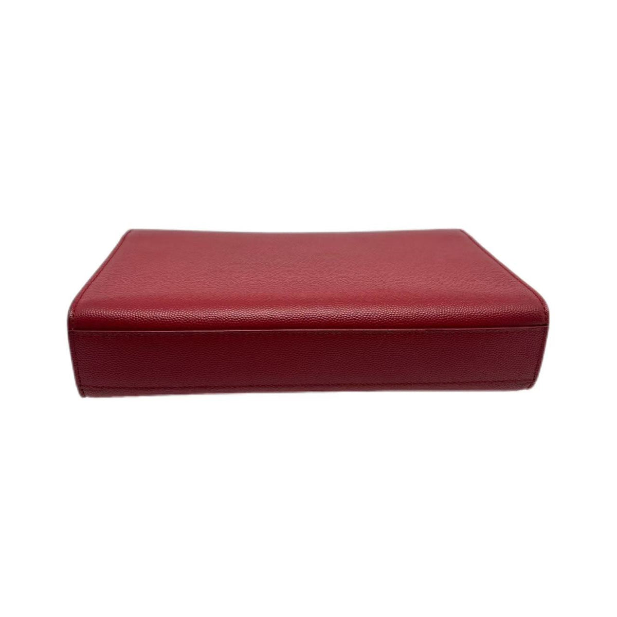 Saint Laurent Red Leather Kate Monogram Clutch