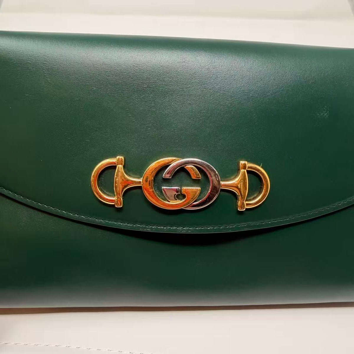 GUCCI Interlocking G Horsebit Zumi  Shoulder Bag